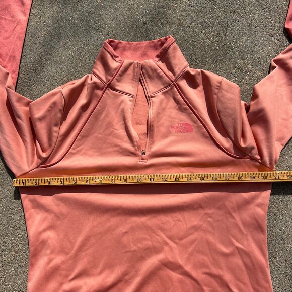North Face Canyonlands Peach Salmon Pullover 1/4 Zip Jacket NF00CP5N LARGE - Picture 7 of 9
